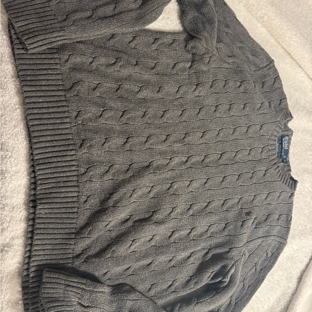 Ralph Lauren Charcoal Knit Sweater